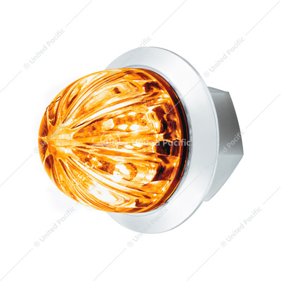 2 LED Dual Function 3/4" Mini Watermelon Light (Clearance/Marker) - Amber LED/Clear Lens