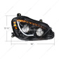 High Power 45 LED Blackout Headlight With Sequential Turn Signal For 2013-2021 Kenworth T680-Passenger