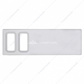 Chrome Plastic Dash Switch Panel Cover For International - 2 Openings