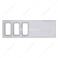 Chrome Plastic Dash Switch Panel Cover For International - 3 Openings