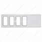 Chrome Plastic Dash Switch Panel Cover For International - 4 Openings