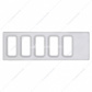 Chrome Plastic Dash Switch Panel Cover For International - 5 Openings