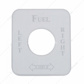 Stainless Steel Switch Name Plate For Kenworth - Fuel Level Left/Right