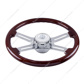 Chrome Steering Wheel Hub & Horn Button Kit For 2014-2024 Kenworth T680 & Peterbilt 579