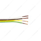 Trailer Wire Bonded - Rated 80 C 16 AWG 4-Way, Wht/Brn/Ylw/Grn 25 Ft.