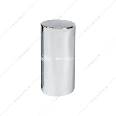33mm x 4-1/4" Chrome Plastic Tall Cylinder Nut Covers - Thread-On