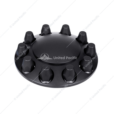 Dome Front Axle Cover With 33mm Standard Thread-On Nut Covers - Matte Black (Color Box)