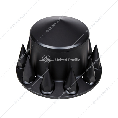 Pointed Rear Axle Cover With 33mm Spike Thread-On Nut Covers - Matte Black