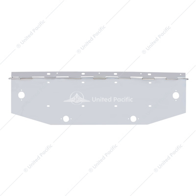 Chrome 2 License Plate Angle Shaped Holder With Square Marker Light Cutout