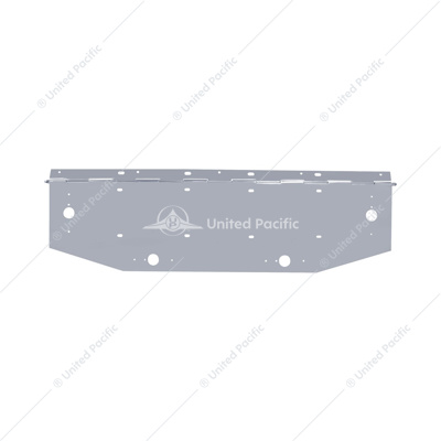 Chrome Double License Plate Holder, Hinged With Holes For Running Lights - 36" Wide