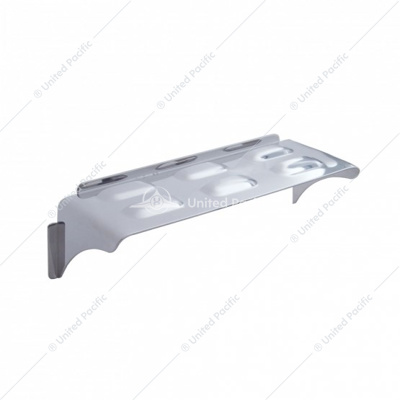 Stainless Steel Visor For 4" X 6" Rectangular Headlight, Louver Top