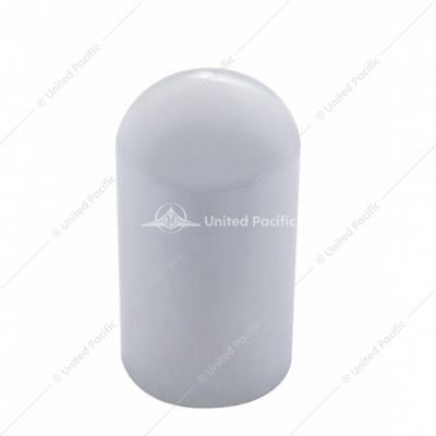 33mm x 3-3/4" Chrome Plastic Dome Nut Cover - Thread-On (Bulk)