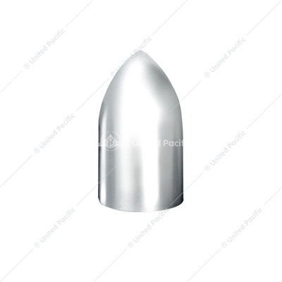 33mm x 3-7/8" Chrome Plastic Bullet Nut Covers - Thread-On (10-Pack)