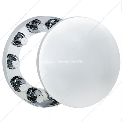 Moon Front Axle Cover With 33mm Thread-On Low Profile Nut Cover - Chrome