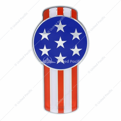 Chrome Die Cast USA Flag Emblem