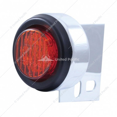 9 LED Mud Flap Hanger End Light With Grommet - Red LED/Red Lens