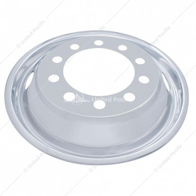 22-1/2" OD Stainless Front Wheel Cover Only - 2 Vent Hole, Hub Piloted