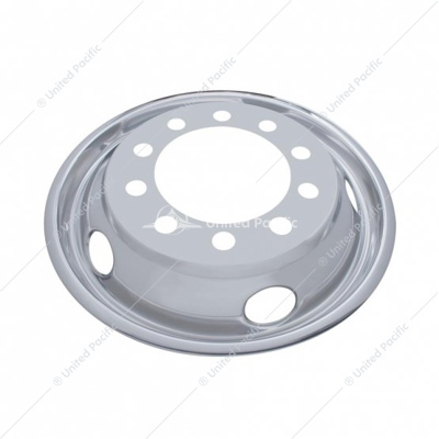 22-1/2" OD Stainless Front Wheel Cover Only - 5 Vent Hole, Hub Piloted