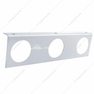 Stainless Light Bracket With 3X 2-1/2" Light Cutouts