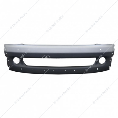 Freightliner Columbia Center Bumper - Silver Without Tow Hole