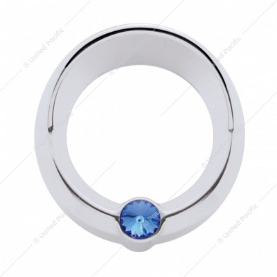 Signature Series Small Gauge Bezel With Visor For Freightliner - Blue Crystal