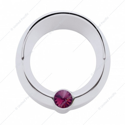 Signature Series Small Gauge Bezel With Visor For Freightliner - Purple Crystal