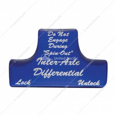 "Axle Differential" Switch Guard Sticker Only - Blue (Bulk)