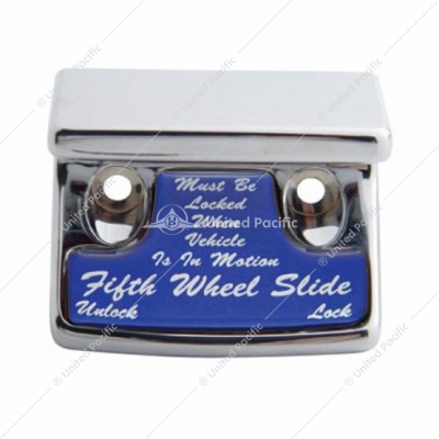Chrome Plastic Fifth Wheel Switch Guard With Glossy Sticker For 1990-2010 Freightliner Classic