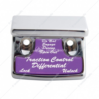 "Traction Control Differential" Switch Guard With Purple Sticker