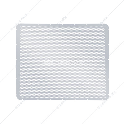 430 Stainless Grille Mesh For Peterbilt 379 With Extended Hood - Alternating Round Holes