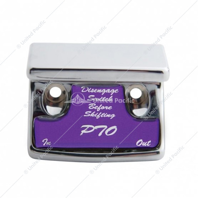 "PTO" Switch Guard With Purple Sticker