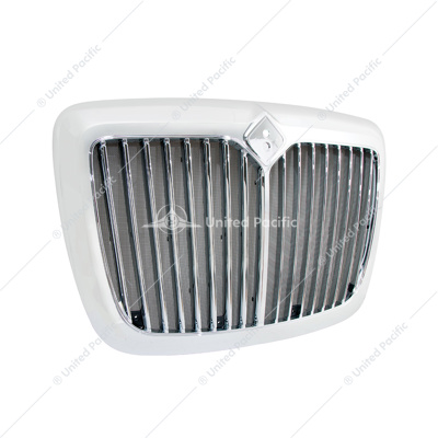 Chrome Grille With Bug Screen For 2006-2017 International Prostar
