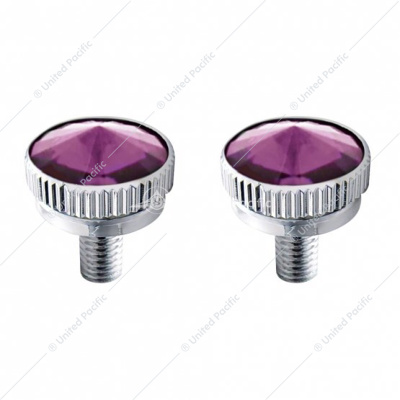 6mm CB Mounting Bolt With Purple Crystal (2-Pack)