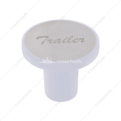 Aluminum Screw-On Air Valve Knob With Stainless Trailer Plaque