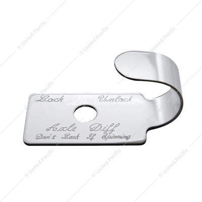 Stainless Switch Guard With Script For Peterbilt 379