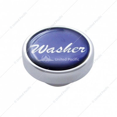 "Washer" Dash Knob - Blue Glossy Sticker