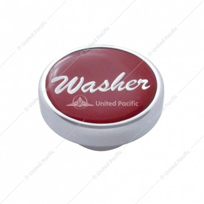 "Washer" Dash Knob - Red Glossy Sticker