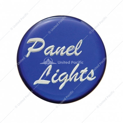 "Panel Lights" Glossy Dash Knob Sticker Only - Blue (Bulk)