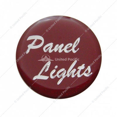 "Panel Lights" Glossy Dash Knob Sticker Only - Red