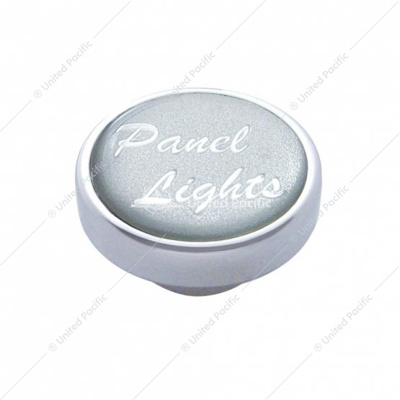 "Panel Lights" Dash Knob - Silver Glossy Sticker