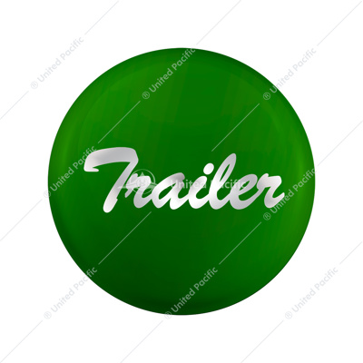 "Trailer" Glossy Air Valve Knob Sticker Only - Green