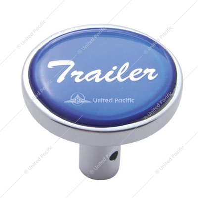 "Trailer" Long Air Valve Knob - Blue Glossy Sticker