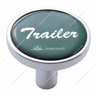 "Trailer" Long Air Valve Knob - Green Glossy Sticker