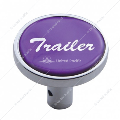 "Trailer" Long Air Valve Knob - Purple Glossy Sticker
