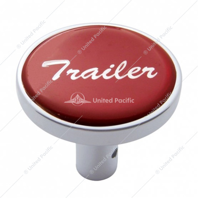 "Trailer" Long Air Valve Knob - Red Glossy Sticker