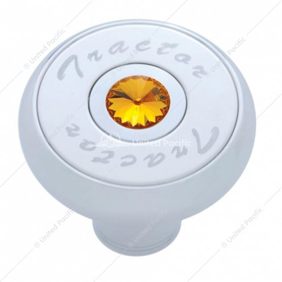 "Tractor" Deluxe Air Valve Knob - Amber Crystal