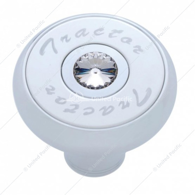 "Tractor" Deluxe Air Valve Knob - Clear Crystal