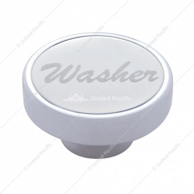 "Washer" Dash Knob With Stainless Plaque