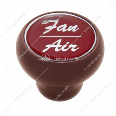"Fan/Air" Wood Deluxe Dash Knob - Red Glossy Sticker