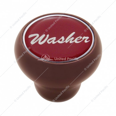 "Washer" Wood Deluxe Dash Knob With Glossy Sticker
